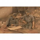 1/35 2pcs Resin Model Kit German Soldiers Tank Crew WW2 Unpainted