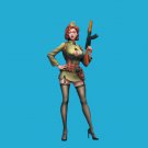 1/28 - 1/20 Resin Model Kit Modern Asian Beautiful Girl Soldier Pin Up Unpainted