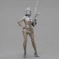 1/28 - 1/20 Resin Model Kit Modern Asian Beautiful Girl Soldier Pin Up Unpainted