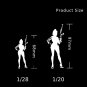 1/28 - 1/20 Resin Model Kit Modern Asian Beautiful Girl Soldier Pin Up Unpainted