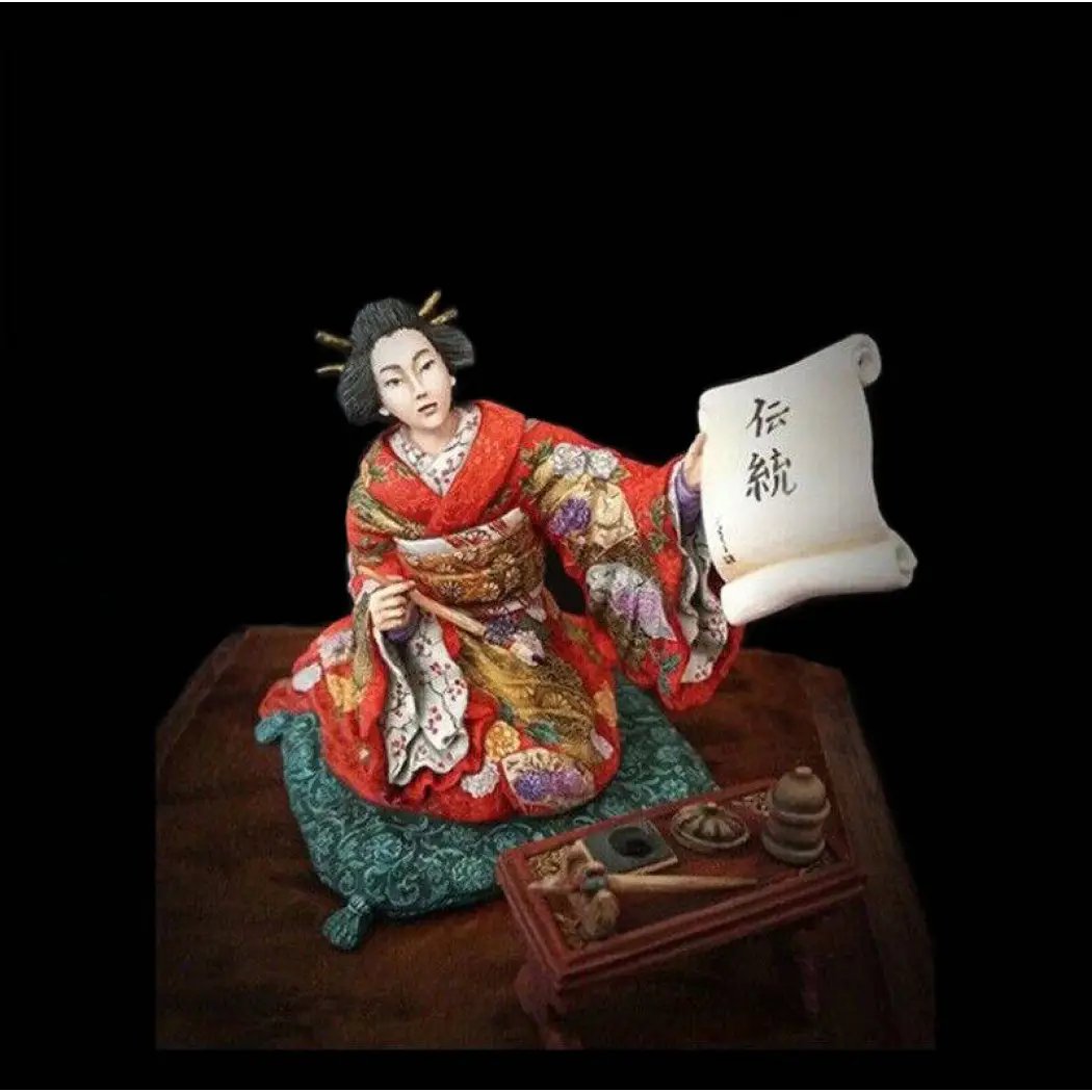 1/24 Resin Model Kit Japanese Girl Geisha Unpainted