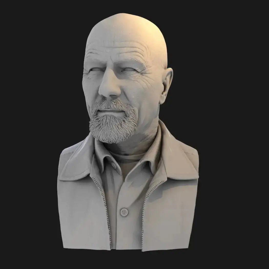 1/10 BUST 55mm Resin Model Kit Chemistry Teacher Movie Unpainted