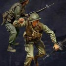 1/35 2pcs Resin Model Kit Vietnam War US Army Soldiers in Atack Unpainted