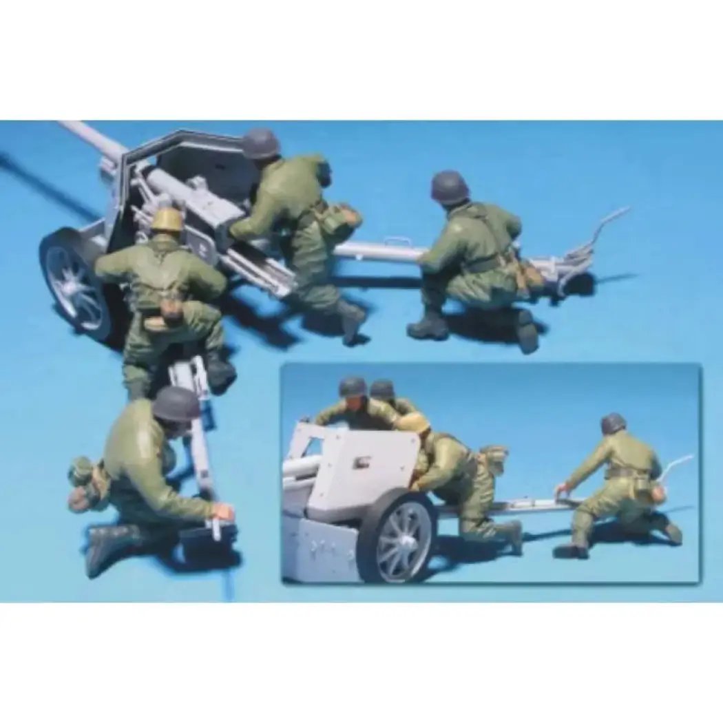 1/35 4pcs Resin Model Kit German Soldiers Artillery Crew WW2 Unpainted