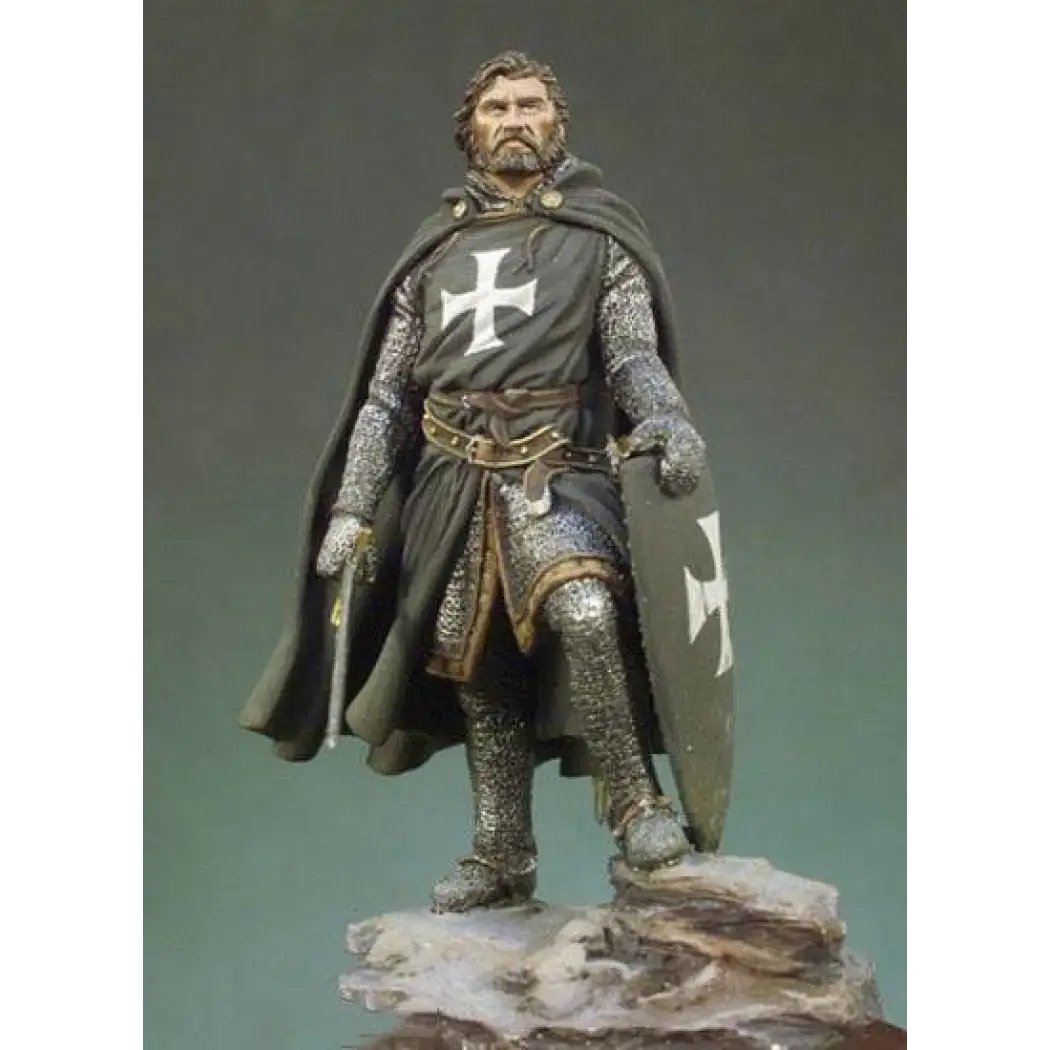 1/32 54mm Resin Figure Model Kit Medieval Knight Hospitaller Crusader Unpainted