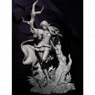 1/24 Resin Model Kit Beautiful Girl Elf Druid Fantasy Miniature Unpainted
