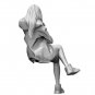 1/24 Resin Model Kit Modern Beautiful Girl Woman Trixie Unpainted
