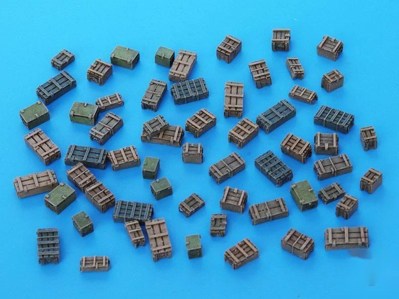 1/35 Resin Model Kit Layout Wooden Box Accessories Unpainted