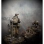 1/32 54mm Resin Model Kit Stalker with Monster Unpainted