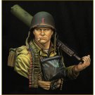 1/10 BUST Resin Model Kit US Army Machine Gunner WW2 Normandy Unpainted