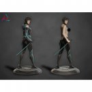 1/24 Resin Model Kit Futuristic Beautiful Girl with a Swordsman Tron Unpainted
