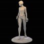 1/24 Resin Model Kit Futuristic Beautiful Girl with a Swordsman Tron Unpainted