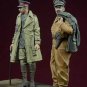 1/35 2pcs Resin Model Kit British Soldiers Tank Crew WW1 Unpainted