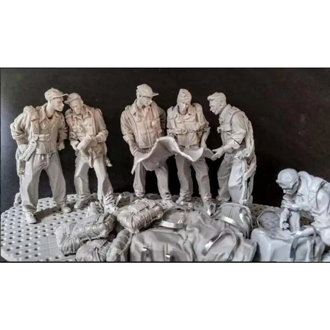 1/35 6pcs Resin Model Kit US Army Soldiers Bomber Crew WW2 Unpainted