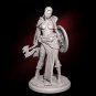 1/24 75mm 3D Print Model Kit Beautiful Girl Barbarian Unpainted