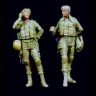 1/35 2pcs Resin Model Kit Girl Modern Israel Soldiers Girls IDF Unpainted