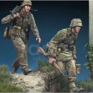 1/35 2pcs Resin Model Kit German Soldiers Gunners Normandy WW2 Unpainted