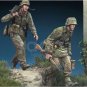 1/35 2pcs Resin Model Kit German Soldiers Gunners Normandy WW2 Unpainted
