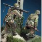 1/35 2pcs Resin Model Kit German Soldiers Gunners Normandy WW2 Unpainted