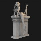 1/24 3D Print Superhero Model Kit Black Cat Beautiful Girl Unpainted