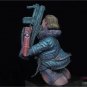 1/10 BUST 75mm Resin Cyberpunk Model Kit Beautiful Girl Rebel Unpainted