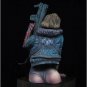 1/10 BUST 75mm Resin Cyberpunk Model Kit Beautiful Girl Rebel Unpainted