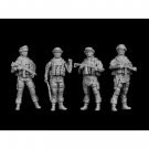 1/35 4pcs Resin Model Kit Modern Russian Soldier Infantry Unpainted
