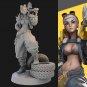 1/24 Resin Model Kit Motorcycle Bully Beautiful Girl Unpainted
