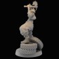 1/24 Resin Model Kit Motorcycle Bully Beautiful Girl Unpainted