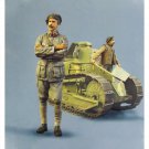 1/35 2pcs Resin Model Kit French Soldiers Tank Crew (no tank) WW1 Unpainted
