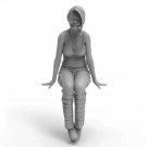 1/35 Resin Model Kit Modern Beautiful Girl Woman Unpainted