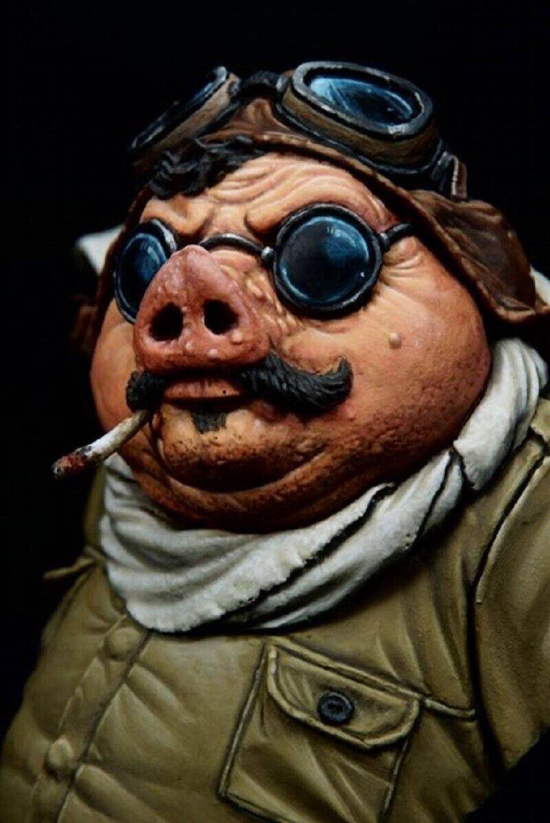 1/10 BUST Resin Steampunk Model Kit Pig Snout Post Apocalypse Unpainted