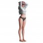 1/35 1/24 1/14 Resin Model Kit Modern Asian Beautiful Girl with Tied Hair Unpain