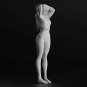 1/35 1/24 1/14 Resin Model Kit Modern Asian Beautiful Girl with Tied Hair Unpain