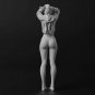 1/35 1/24 1/14 Resin Model Kit Modern Asian Beautiful Girl with Tied Hair Unpain