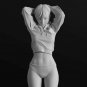 1/35 1/24 1/14 Resin Model Kit Modern Asian Beautiful Girl with Tied Hair Unpain