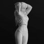 1/35 1/24 1/14 Resin Model Kit Modern Asian Beautiful Girl with Tied Hair Unpain