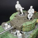 1/35 4pcs Resin Model Kit US Soldiers Sherman Tank Crew WW2 no tank Unpainted