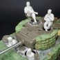 1/35 4pcs Resin Model Kit US Soldiers Sherman Tank Crew WW2 no tank Unpainted