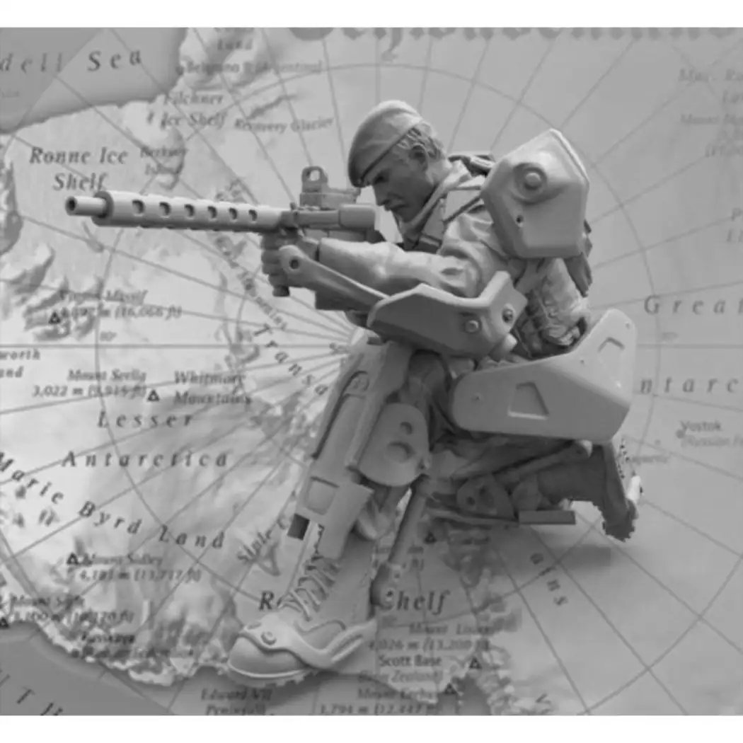 1/35 Resin Steampunk Model Kit British Soldier Exoskeleton Unpainted