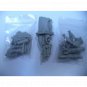 1/35 Resin Figure Model Kit Beautiful Girl & Hover Bike Steampunk Unpainted