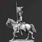 1/32 Resin Model Kit Napoleonic Wars Rider Standard Bearer Horseman Unpainted