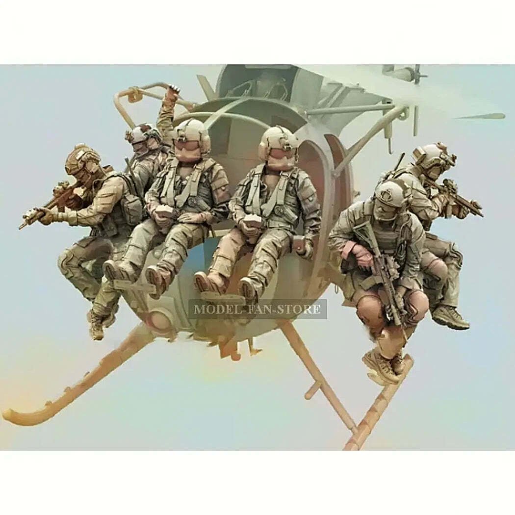 1/35 9pcs Resin Model Kit Modern Soldiers US Army (no aircraft) Unpainted