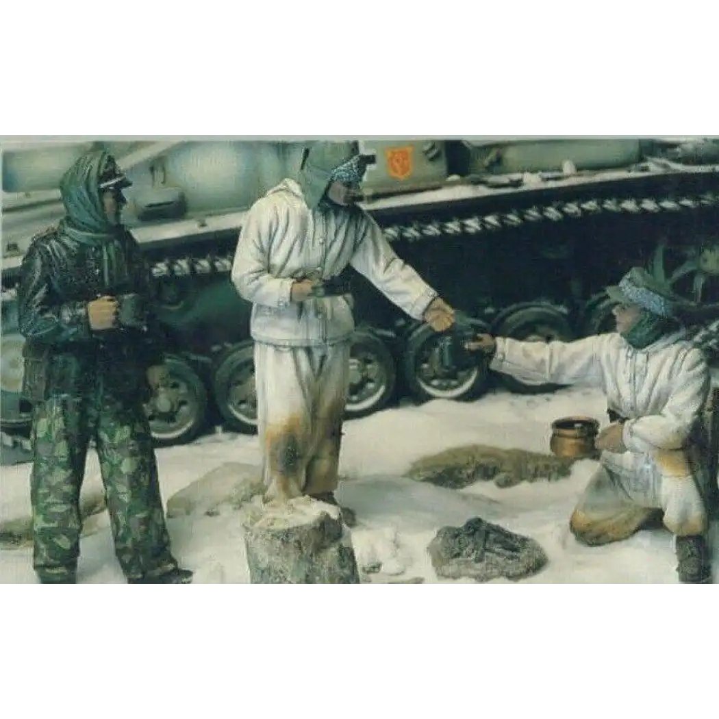 1/35 3pcs Resin Model Kit German Soldiers Tank Crew WW2 Unpainted