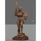 1/24 75mm 3D Print Model Kit Beautiful Girl Road Warrior Unpainted