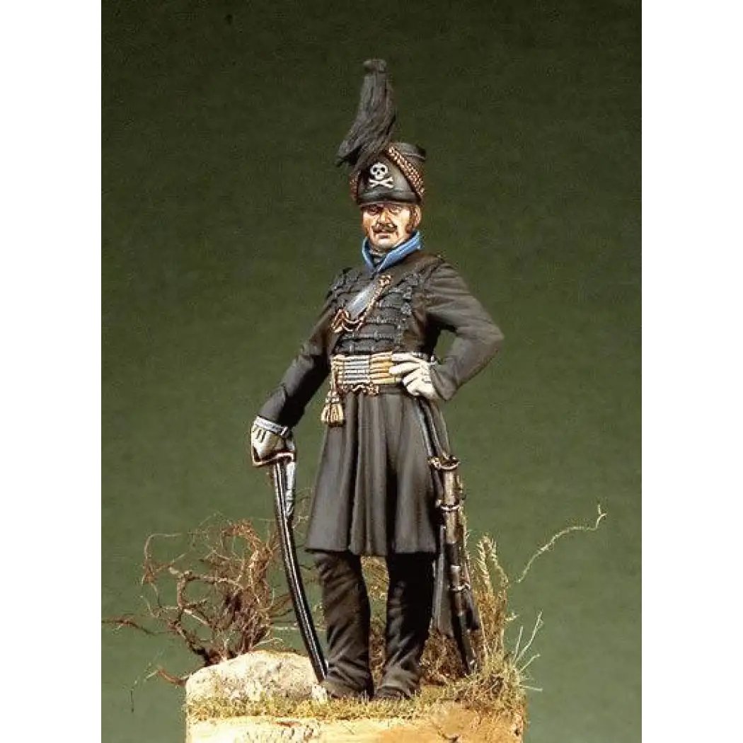 1/32 54mm Resin Model Kit Napoleonic Wars Hussar Officer Duke Unpainted