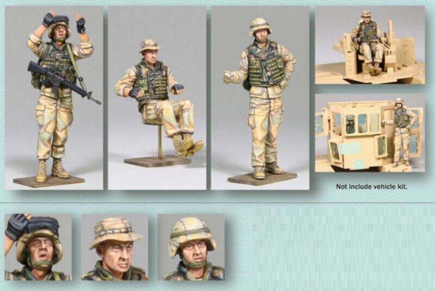 1/35 3pcs Resin Model Kit Modern Soldiers USMC US Army Unpainted