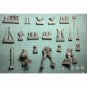 1/35 3pcs Resin Model Kit Italian Soldier Artillery WW2 Unpainted