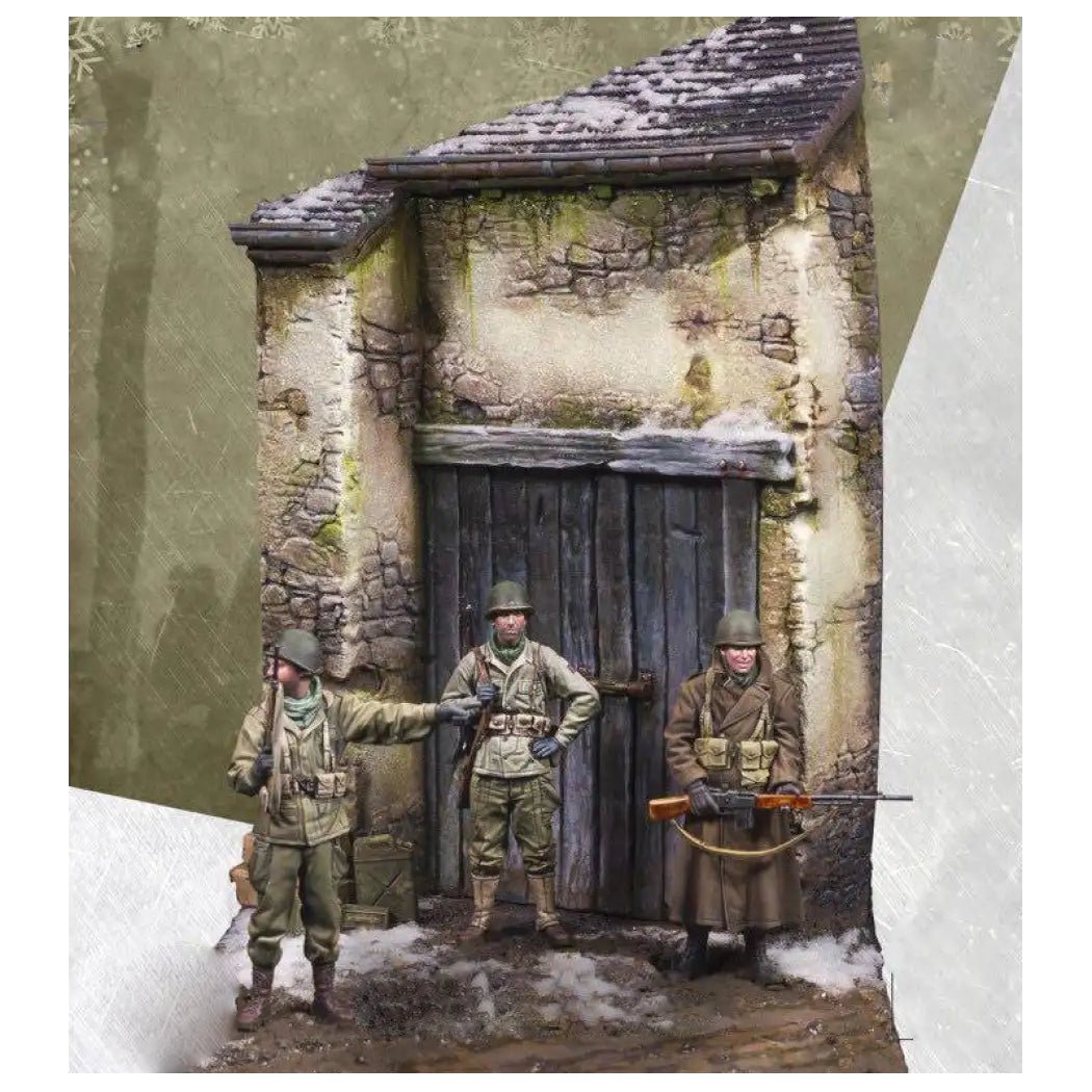 1/35 3pcs Resin Model Kit US Army Soldiers WW2 (with base) Unpainted