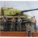 1/35 5pcs Resin Model Kit German Soldiers Tank Crew (no tank) WW2 Unpainted